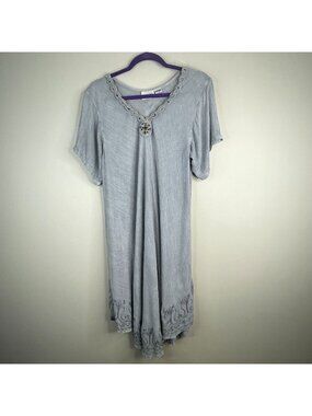 Raya Sun Dress XLarge Boho Festival Crochet Embroidered Flowy Beachy Vacation